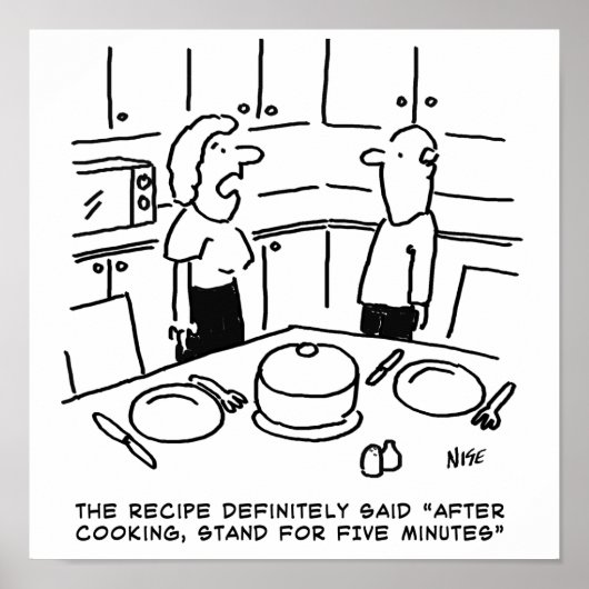 Anleitung zur Zubereitung von Rezept nach Kochen i Poster (Vorne)