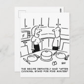 Anleitung zur Zubereitung von Rezept nach Kochen i Postkarte (Vorne/Hinten)