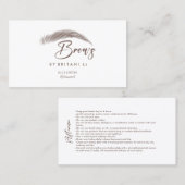 Anleitungen für das Blind-Logo nach der Pflege Visitenkarte (Vorne/Hinten)