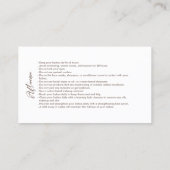 Anleitungen für das Blind-Logo nach der Pflege Visitenkarte (Rückseite)