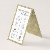 Anleitungen für die Minimalistische Nachsorge für  Visitenkarten (Rückseite)