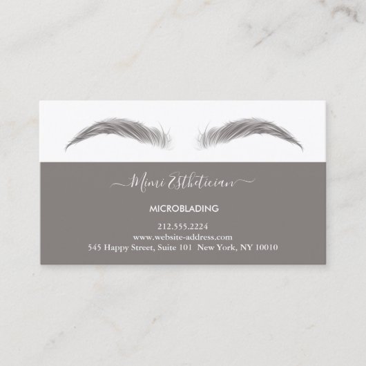 Anleitungen für die Nachsorge für das Mikroblade v Visitenkarte (Vorderseite)