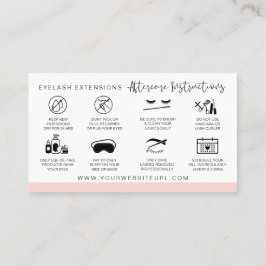 Anleitungen für die Nachsorge in Verbindung mit de Visitenkarte