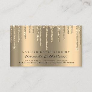 Anleitungen für die Nachsorge Lash Extension Dips Visitenkarte