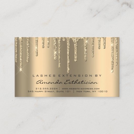 Anleitungen für die Nachsorge Lash Extension Dips  Visitenkarte (Vorderseite)