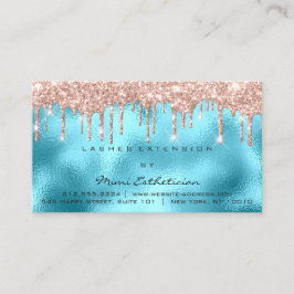 Anleitungen für die Nachsorge Lash Rose Gold Tropf Visitenkarte