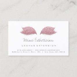 Anleitungen für die Nachsorge Lashes Extension Ros Visitenkarte