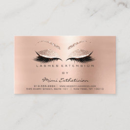 Anleitungen für die Nachsorge Lashes Verlängerung  Visitenkarte
