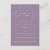 Anleitungen für die Nachsorge Logo-Frauen Lila Hinweiskarte (Vorderseite)