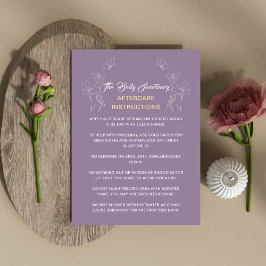 Anleitungen für die Nachsorge Logo-Frauen Lila Visitenkarte