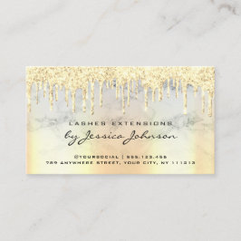 Anleitungen für die Nachsorge Luxury Gold Glitzer  Visitenkarte