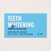 Anleitungen für Farbzähne nach der Pflege  (Vorderseite)