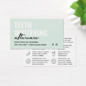 Anleitungen für Farbzähne nach der Pflege (Schreibtisch)