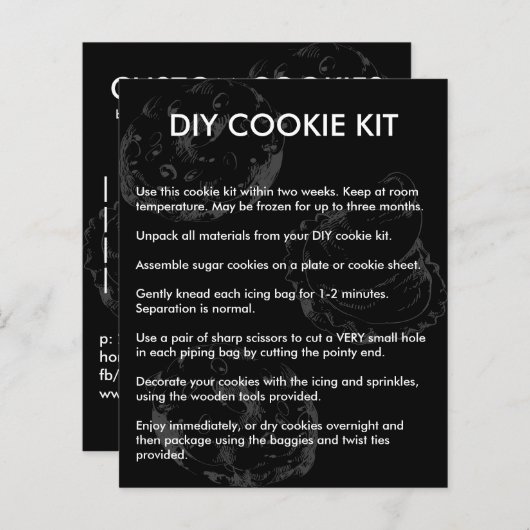 Anleitungen zum Bakery-Dickküchenset (Vorne/Hinten)