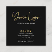 Anleitungen zur Fehlerbehebung durch andere Benutz Quadratische Visitenkarte (Rückseite)