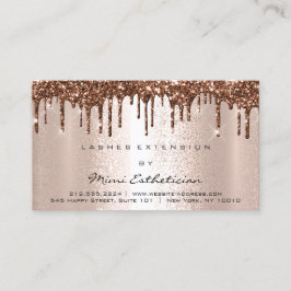 Anleitungen zur Nachsorge Lash Rose Gold Tropfen B Visitenkarte