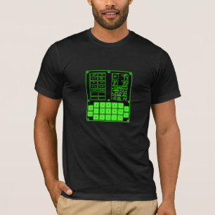 Anleitungs-Computer-T - Shirt Apollo DSKY