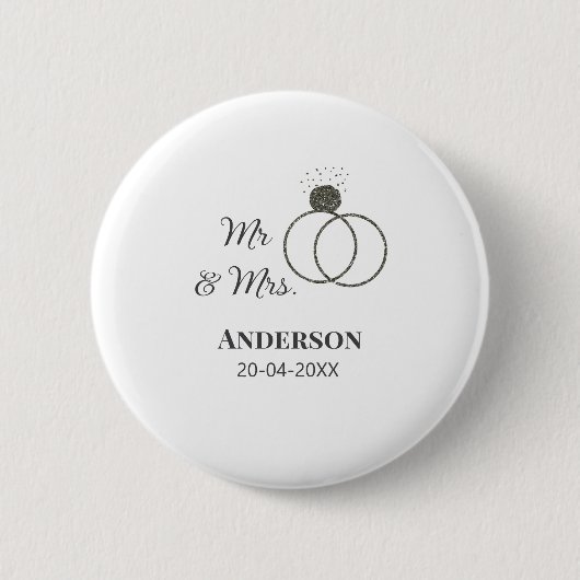 Anm & Frau geben Sie den Familiennamen Datum Jahr  Button (Vorderseite)