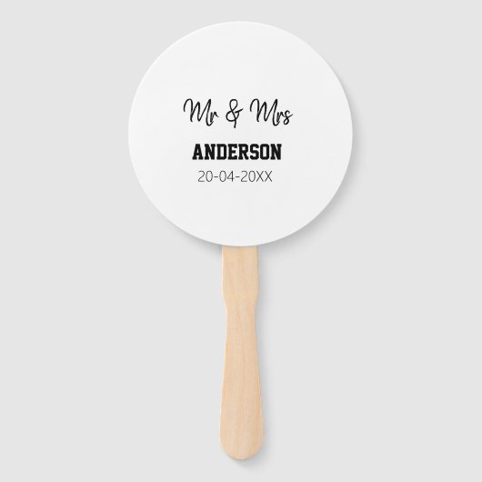 Anm & Frau geben Sie den Familiennamen Datum Jahr  Fächer (Vorderseite)