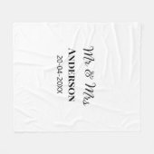 Anm & Frau geben Sie den Familiennamen Datum Jahr  Fleecedecke (Vorderseite (Horizontal))