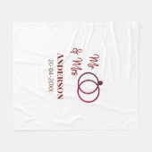 Anm & Frau geben Sie den Familiennamen Datum Jahr  Fleecedecke (Vorderseite (Horizontal))