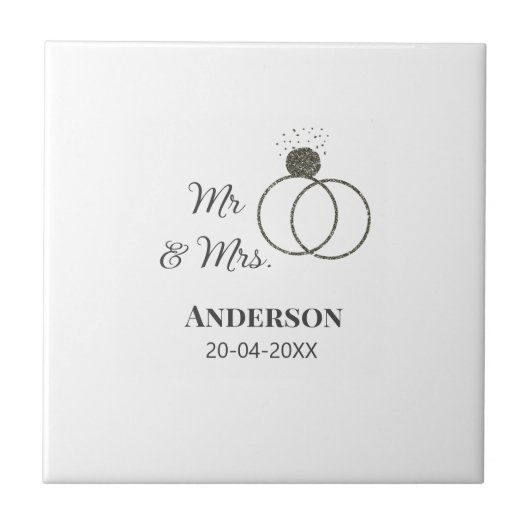 Anm & Frau geben Sie den Familiennamen Datum Jahr  Fliese (Vorderseite)