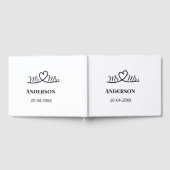 Anm & Frau geben Sie den Familiennamen Datum Jahr Gästebuch (Voll)