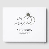 Anm & Frau geben Sie den Familiennamen Datum Jahr  Gästebuch (Rückseite)