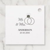 Anm & Frau geben Sie den Familiennamen Datum Jahr  Geschenkanhänger (Rückseite)