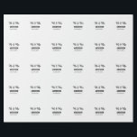 Anm & Frau geben Sie den Familiennamen Datum Jahr Geschenkpapier<br><div class="desc">Gestaltung</div>