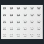 Anm & Frau geben Sie den Familiennamen Datum Jahr  Geschenkpapier<br><div class="desc">Gestaltung</div>