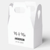 Anm & Frau geben Sie den Familiennamen Datum Jahr  Geschenkschachtel (Geöffnet)