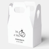 Anm & Frau geben Sie den Familiennamen Datum Jahr  Geschenkschachtel (Geöffnet)