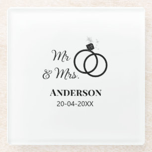 Anm & Frau geben Sie den Familiennamen Datum Jahr  Glasuntersetzer