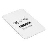 Anm & Frau geben Sie den Familiennamen Datum Jahr Magnet (Rechte Seite)