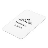 Anm & Frau geben Sie den Familiennamen Datum Jahr Magnet (Linke Seite)