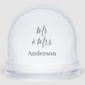 Anm & Frau geben Sie den Familiennamen Datum Jahr  Schneekugeln (Rückseite)