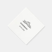 Anm & Frau geben Sie den Familiennamen Datum Jahr Serviette (Ecke)