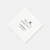 Anm & Frau geben Sie den Familiennamen Datum Jahr Serviette (Ecke)