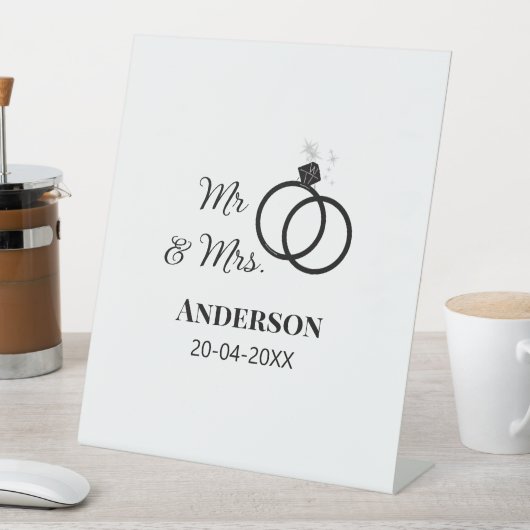 Anm & Frau geben Sie den Familiennamen Datum Jahr Sockelschild (In Situ)