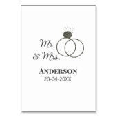 Anm & Frau geben Sie den Familiennamen Datum Jahr  Tischnummer (Rückseite)