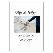 Anm & Frau geben Sie den Familiennamen Datum Jahr  Tischnummer (Rückseite)