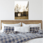 Anmelde- und Lodge-Ansicht Leinwanddruck (Insitu (Schlafzimmer))