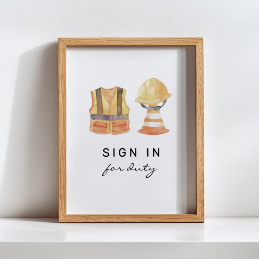 Anmelden für Dienstbau Geburtstagsunterschrift Poster