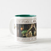 Anmeldepflichtige wütende Genie-Tasse Zweifarbige Tasse (Vorderseite Links)