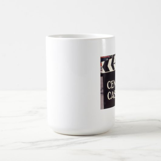 Anmeldung auf Englisch CENTRAL CASTING Kaffeetasse (Mittel)