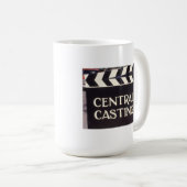 Anmeldung auf Englisch CENTRAL CASTING Kaffeetasse (VorderseiteRechts)