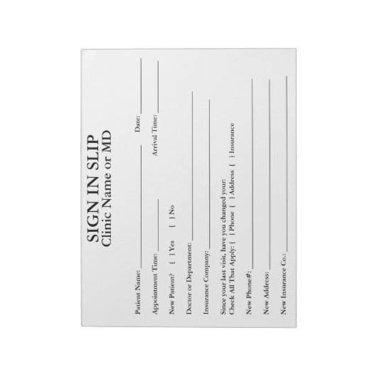 Anmeldung des Datenschutzbeauftragten in Slips Not Notizblock (Rotiert)