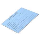 Anmeldung für Privatanwender in Slips Notepad (Sky Notizblock (angewinkelt)