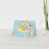 Anmerkung: Card Blank Inside Sea Turtles Sarr Karte (Vorderseite)